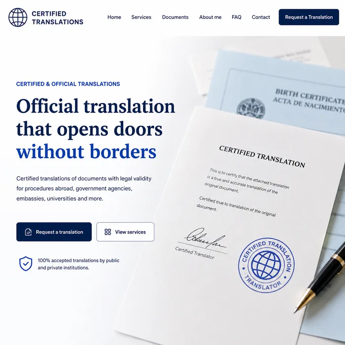 Mockup de una landing page de alta conversión